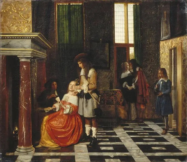 P de Hoogh (1629 - 1684) -